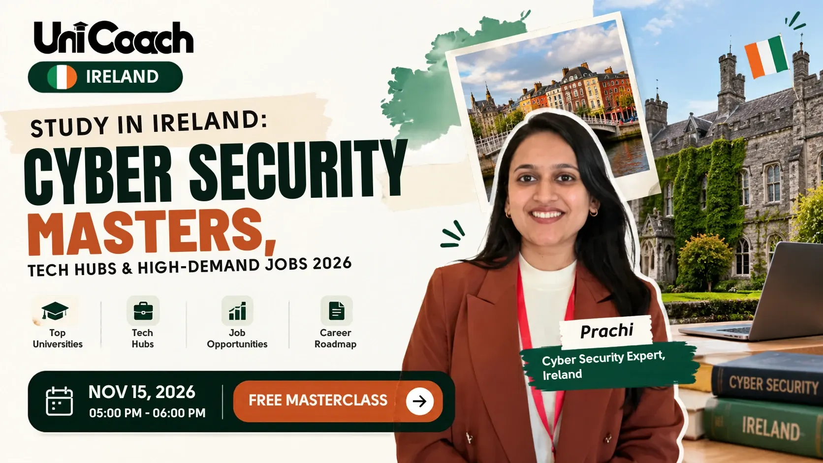 Study in Ireland: Cyber Security Masters, Tech Hubs & High-Demand Jobs 2026
